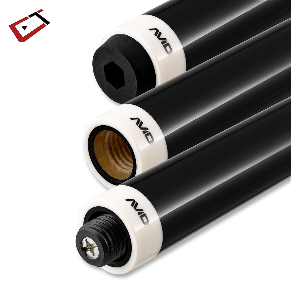 Thumbnail: Cuetec Avid Era FK Grey 6PT Cue – Wrapless Pool Cue 12.25mm