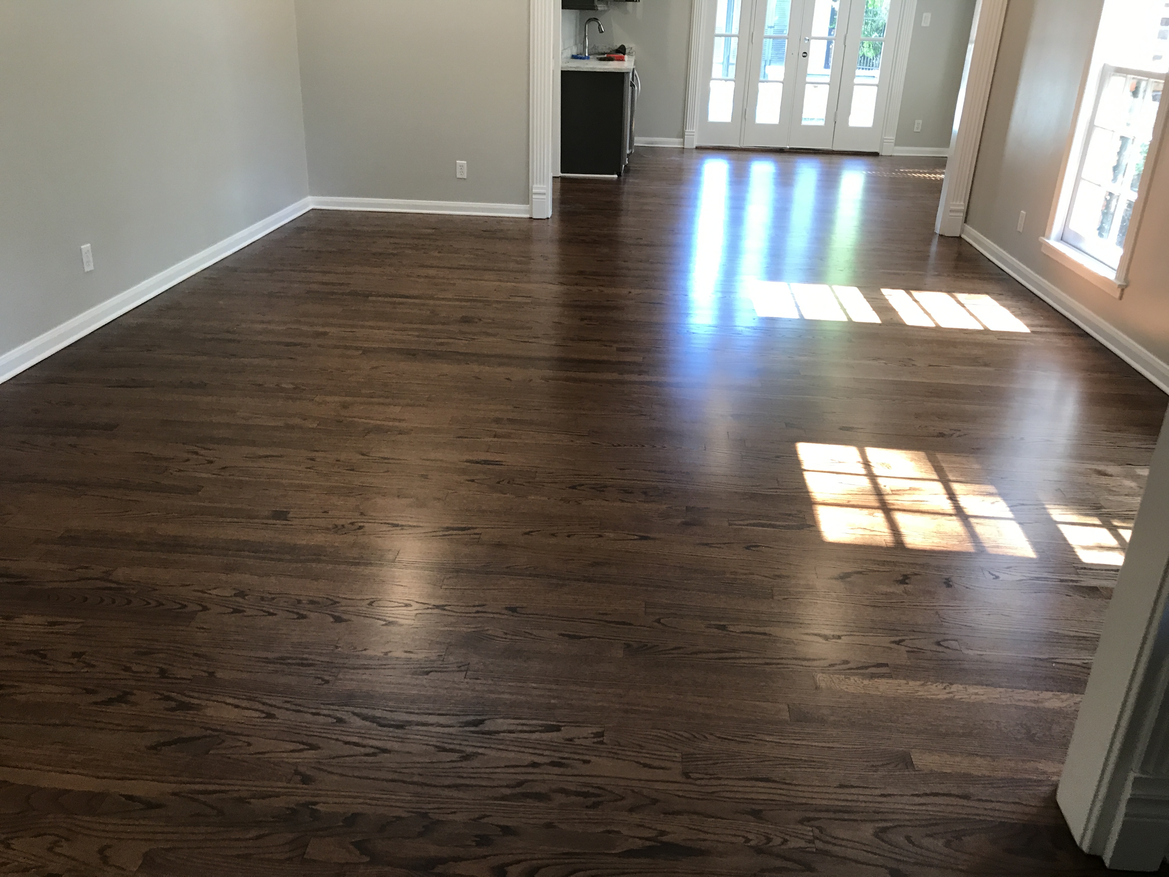 Wood floor refinishing