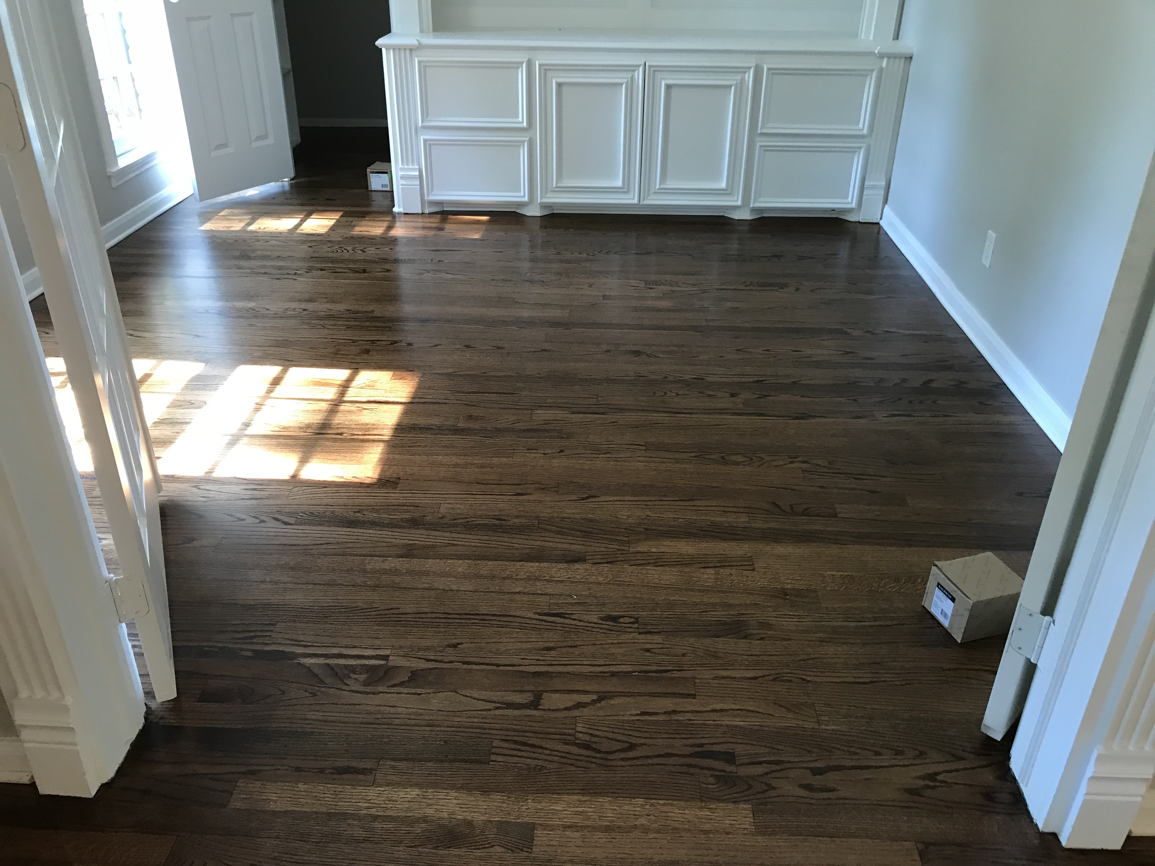 Wood floor refinishing