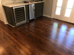 Wood floor refinishing