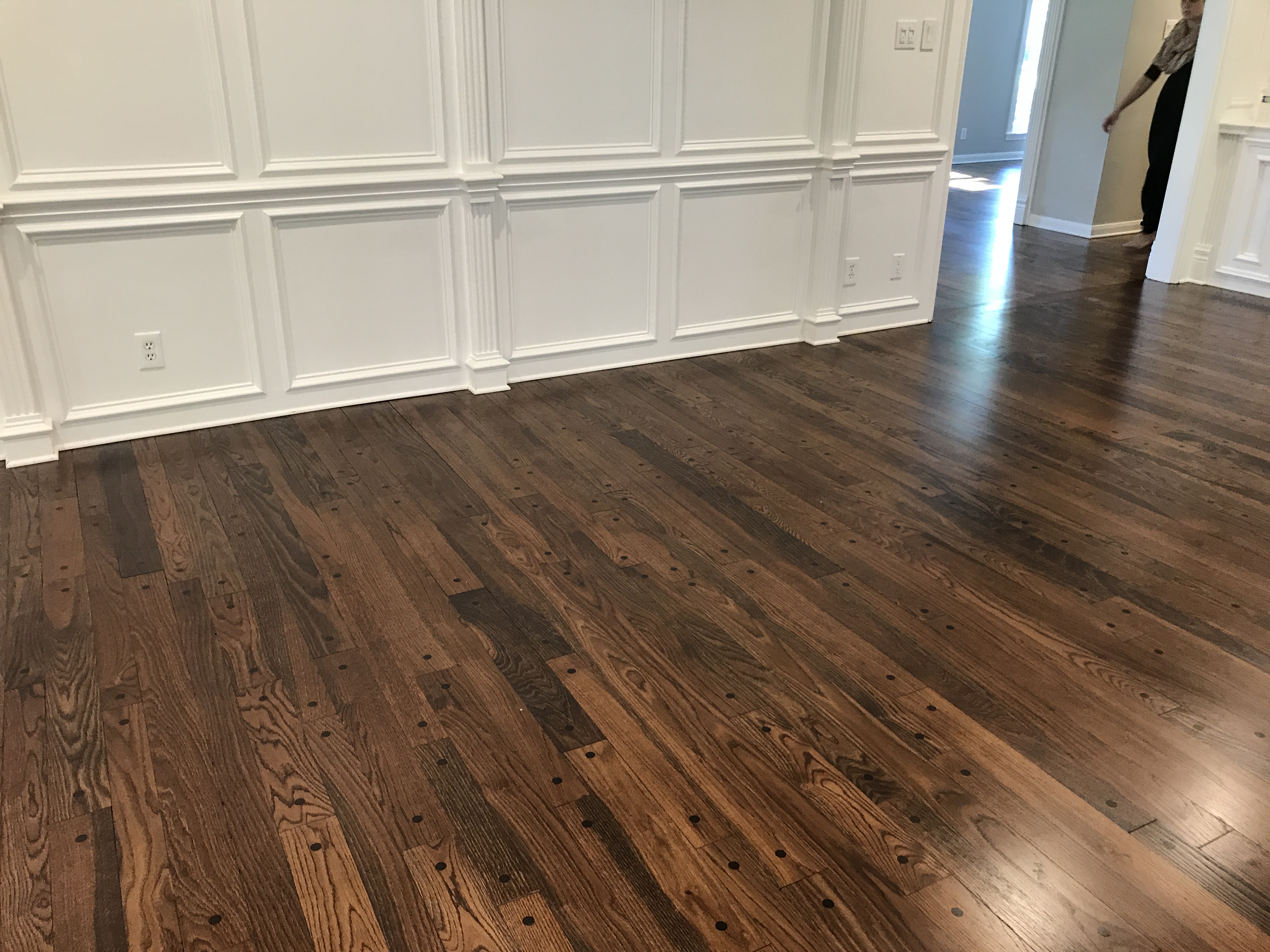 Wood floor refinishing