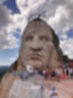 View of the Face of Crazy Horse Memorial