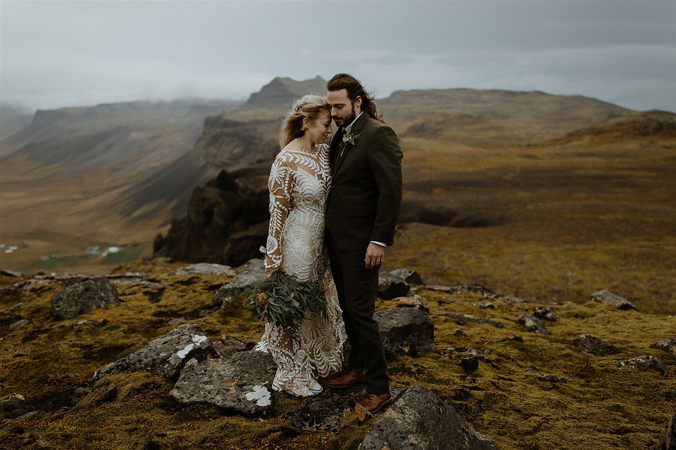 Snæfellsnes peninsula wedding photos