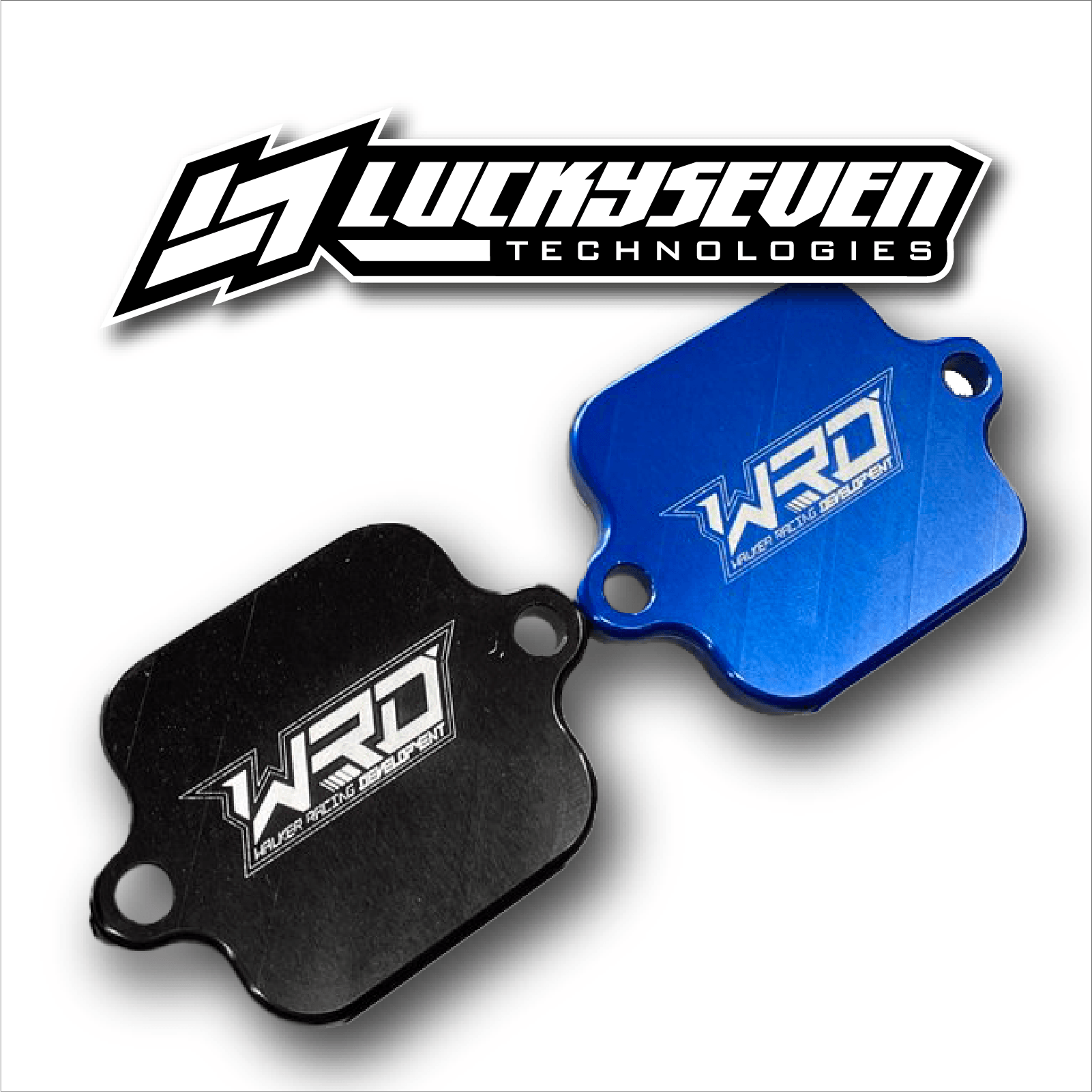 (Pair) Micro Sprint Breather Block Off Plates - Lucky 7/WRD