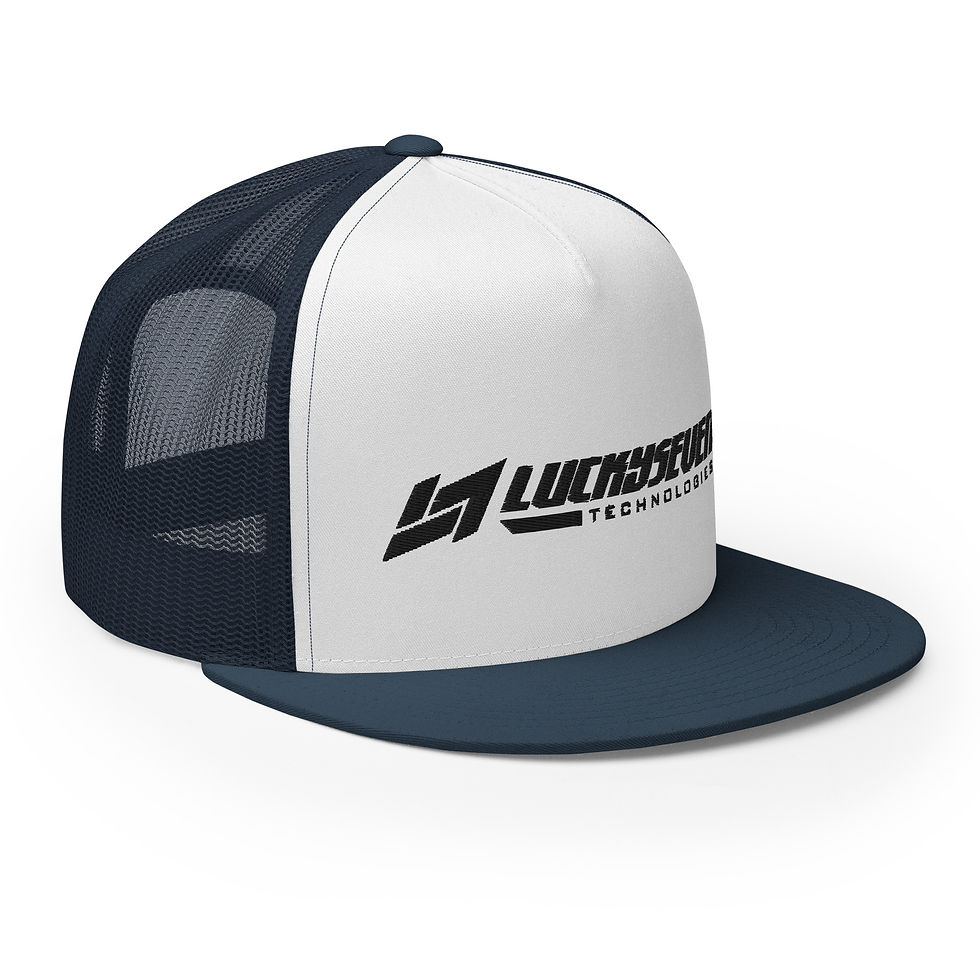 Thumbnail: Lucky 7 Technologies - All Black Logo - Trucker Hat