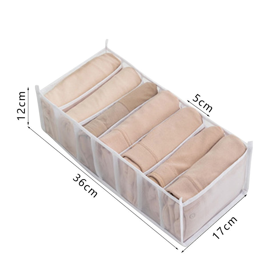 Thumbnail: Closet Organizer for Underwear Socks  Cabinet Divider Storage Box