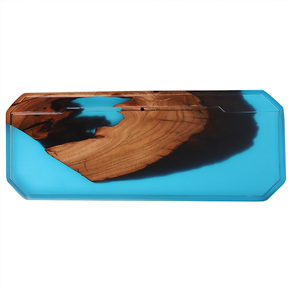 Thumbnail: Rectangle Wood Resin Serving Tray