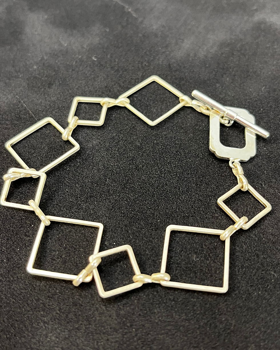 Thumbnail: Silver & Squares Bracelet
