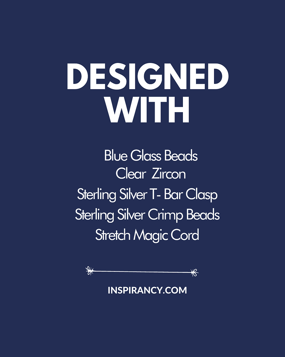 Thumbnail: Transparent & Blue, Classic Elegant, Necklace