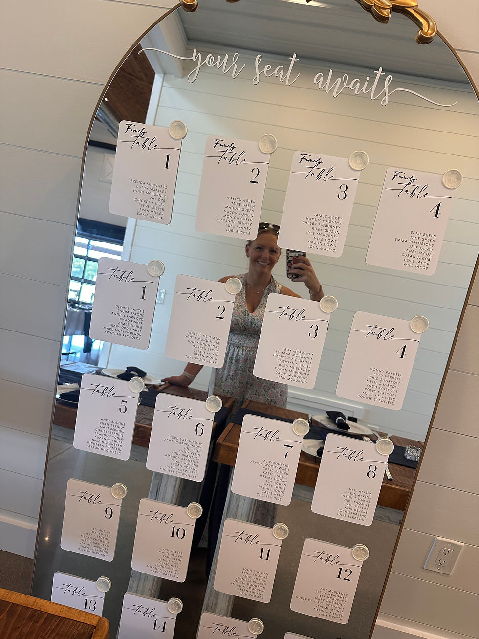 Guest list, large wedding, Champaign IL wedding venue