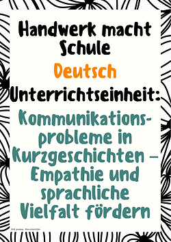 Kommunikationsprobleme in Kurzgeschichten – "Ein bisschen taub" von Anja Willner