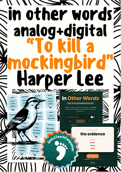 Harper Lee "To kill a mockingbird" - Spiel - in other word (analog + digital)
