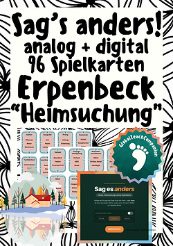 Digitales und analoges Spiel "Sag es anders" - Jenny Erpenbeck "Heimsuchung"