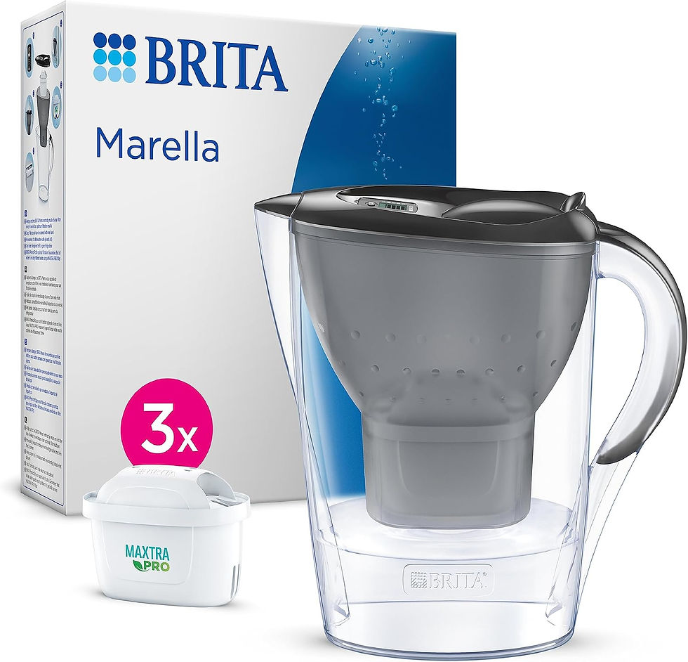 BRITA Marella Water Filter Jug Graphite (2.4L) Starter Pack incl. 3x MAXTRA PRO
