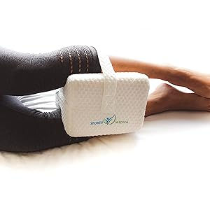 Thumbnail: Knee Pillow - Washable Cover Memory Foam Leg Pillow for Sleeping on Side