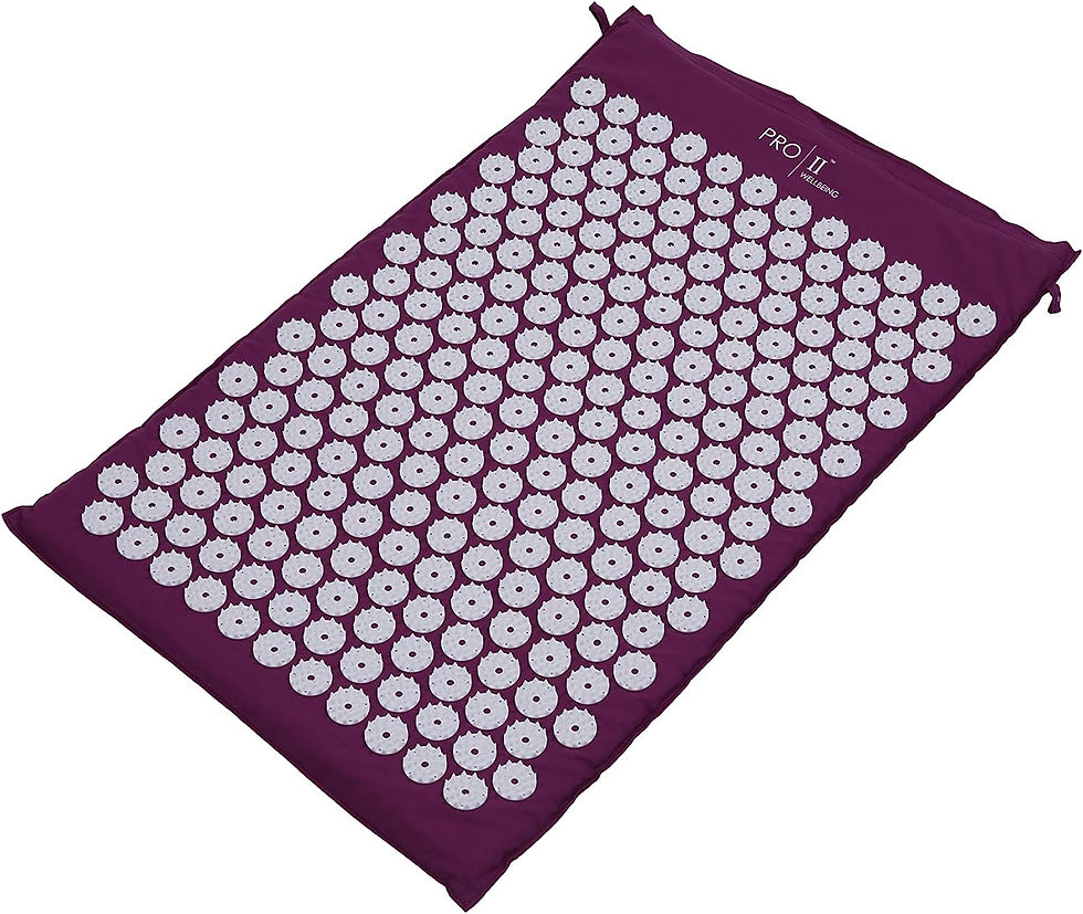 Thumbnail: PRO 11 WELLBEING Acupressure Mat and Pillow Set with Carry Bag