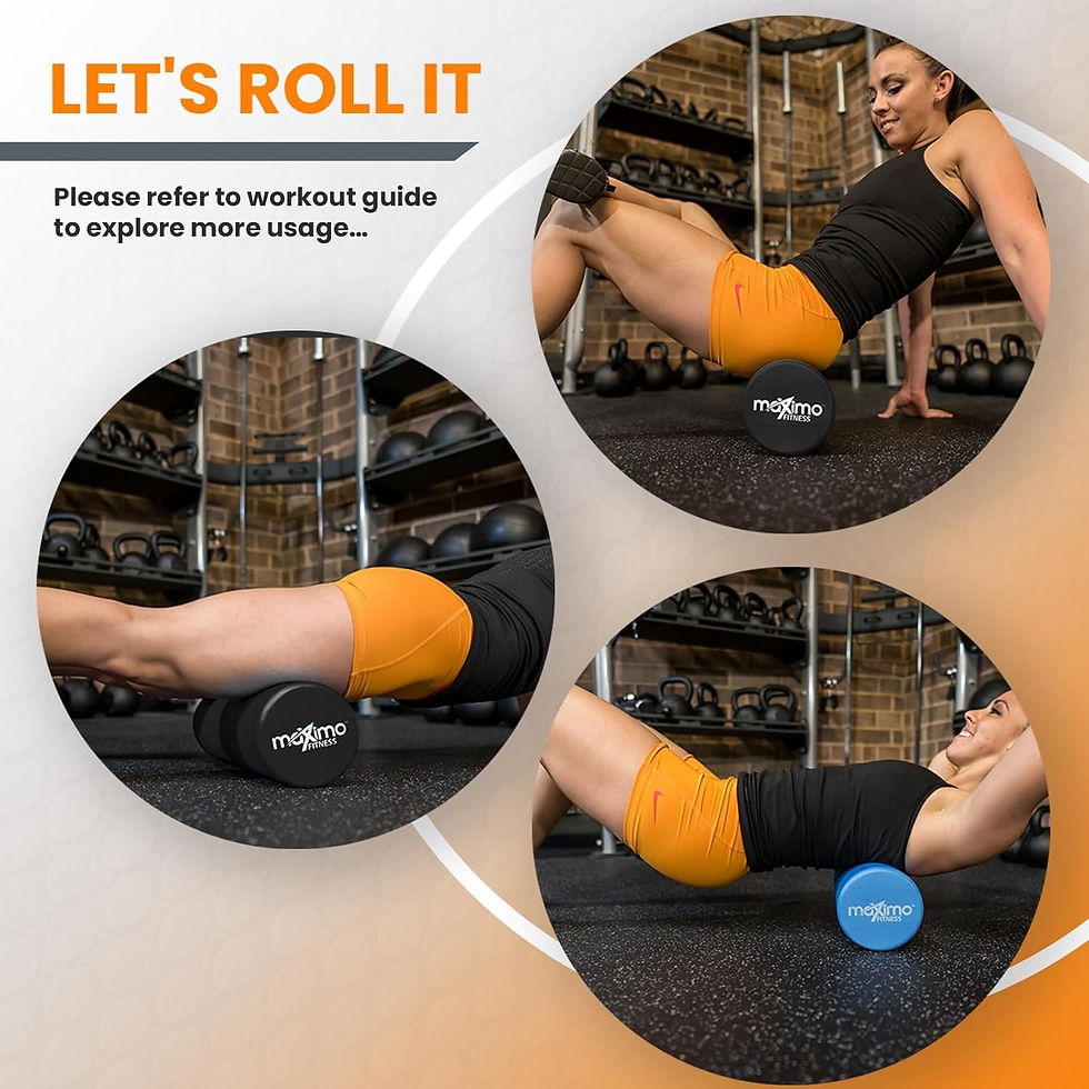 Thumbnail: Maximo Fitness Fascia Roller for Spine and Back, Legs, Arms - Medium Hard Massa