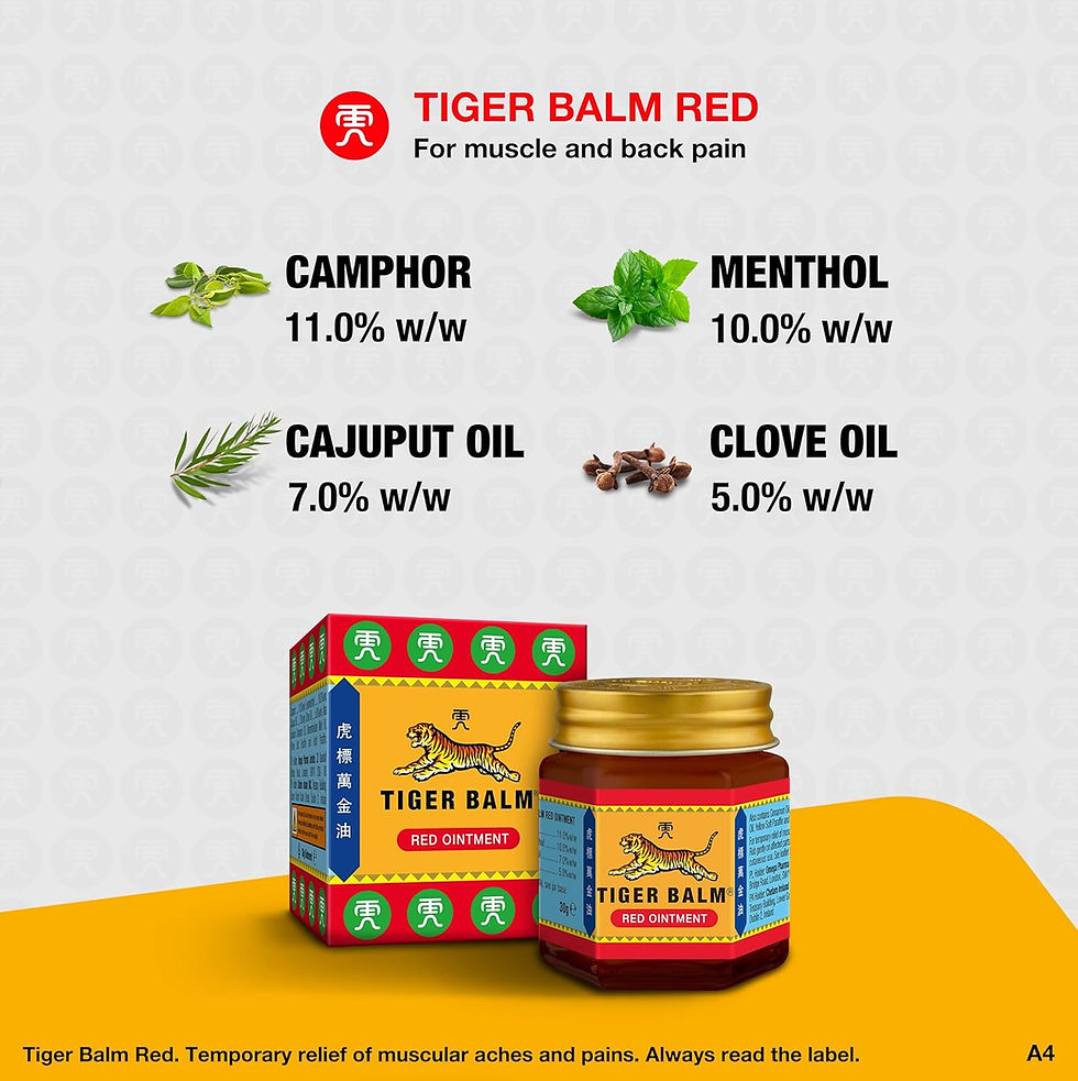 Thumbnail: Tiger Balm Red Ointment, Temporary Relief from Minor Muscular Aches and Pains, 