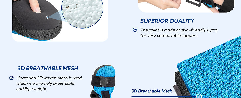 Thumbnail: YiYame Resting Hand Splint Night Support, Carpal Tunnel Wrist Splint, Wrsit & H