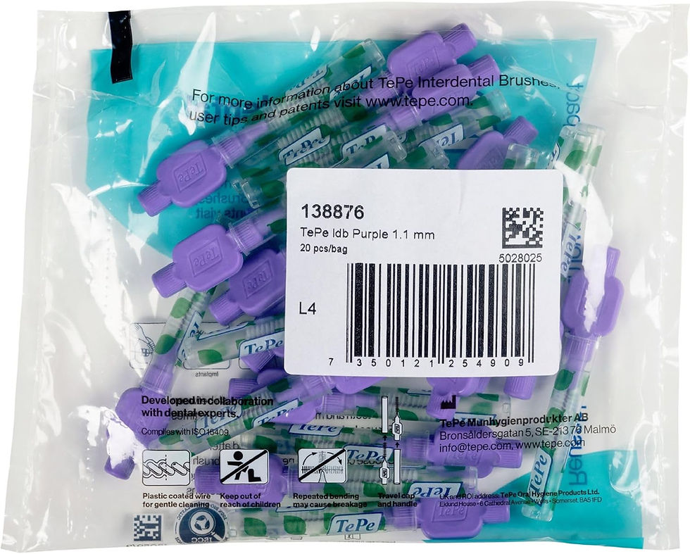 Thumbnail: TePe Interdental Brush, Original, Yellow, 0.7mm/ISO 4, 8pcs, efficient Cleaning