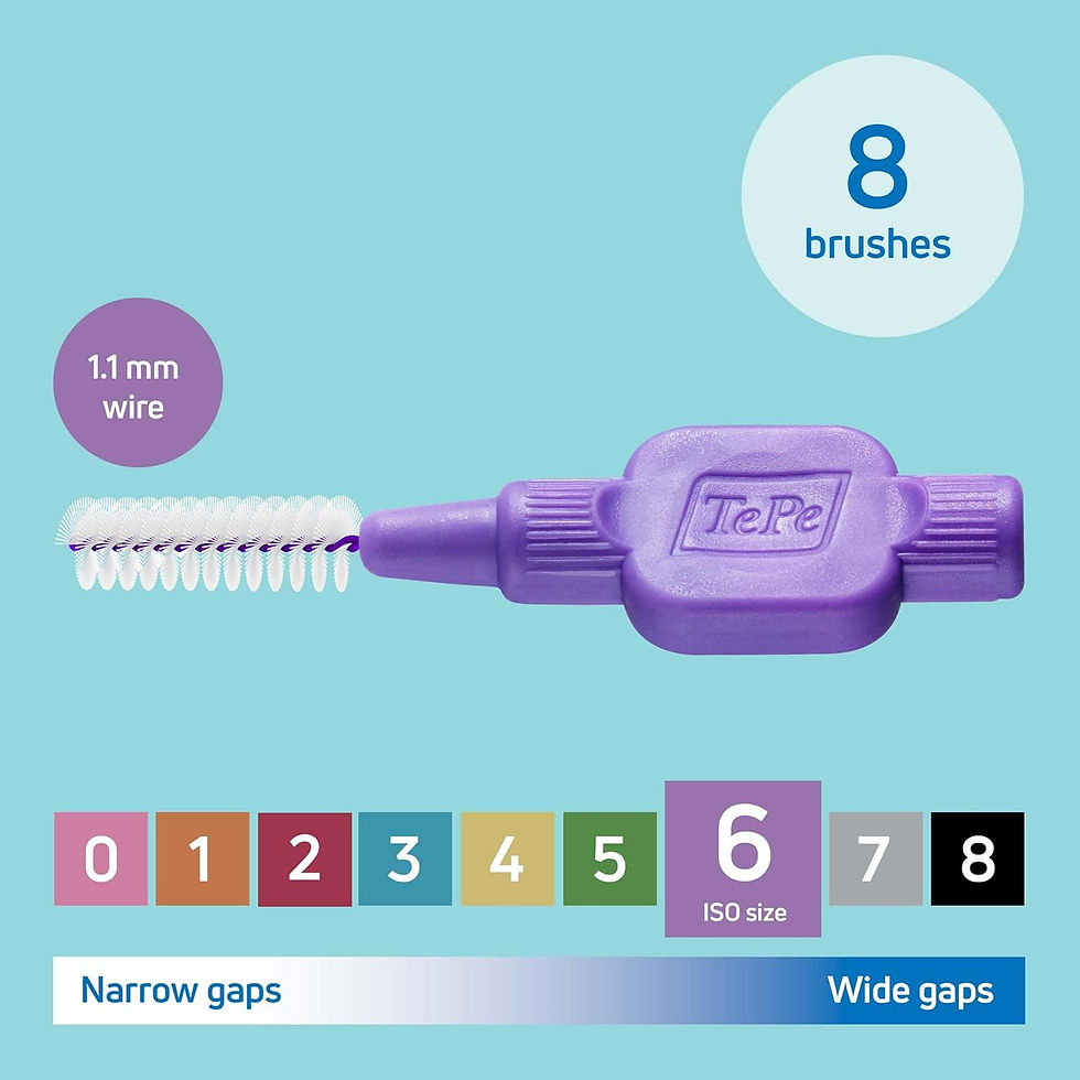 Thumbnail: TePe Interdental Brush, Original, Yellow, 0.7mm/ISO 4, 8pcs, efficient Cleaning
