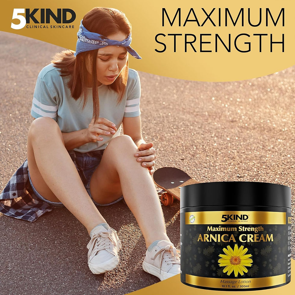Thumbnail: 5kind Arnica Cream for Bruising and Swelling 100ml - Maximum Strength - Fast Ac