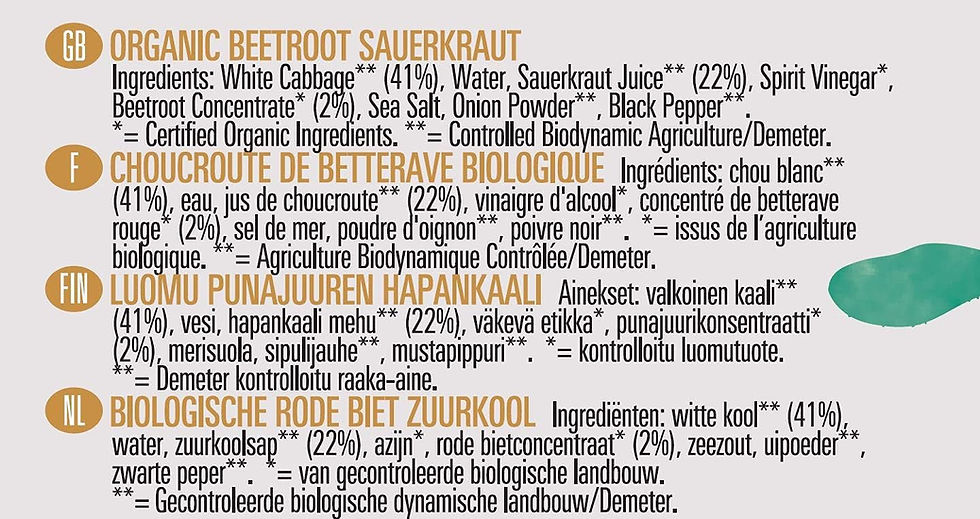 Thumbnail: Biona Demeter Organic Sauerkraut Ruby Red 350g