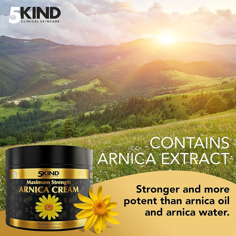 Thumbnail: 5kind Arnica Cream for Bruising and Swelling 100ml - Maximum Strength - Fast Ac
