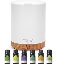 Thumbnail: ASAKUKI 300ml Essential Oil Diffuser, Ultrasonic Aroma Scented Oil Diffuser & H