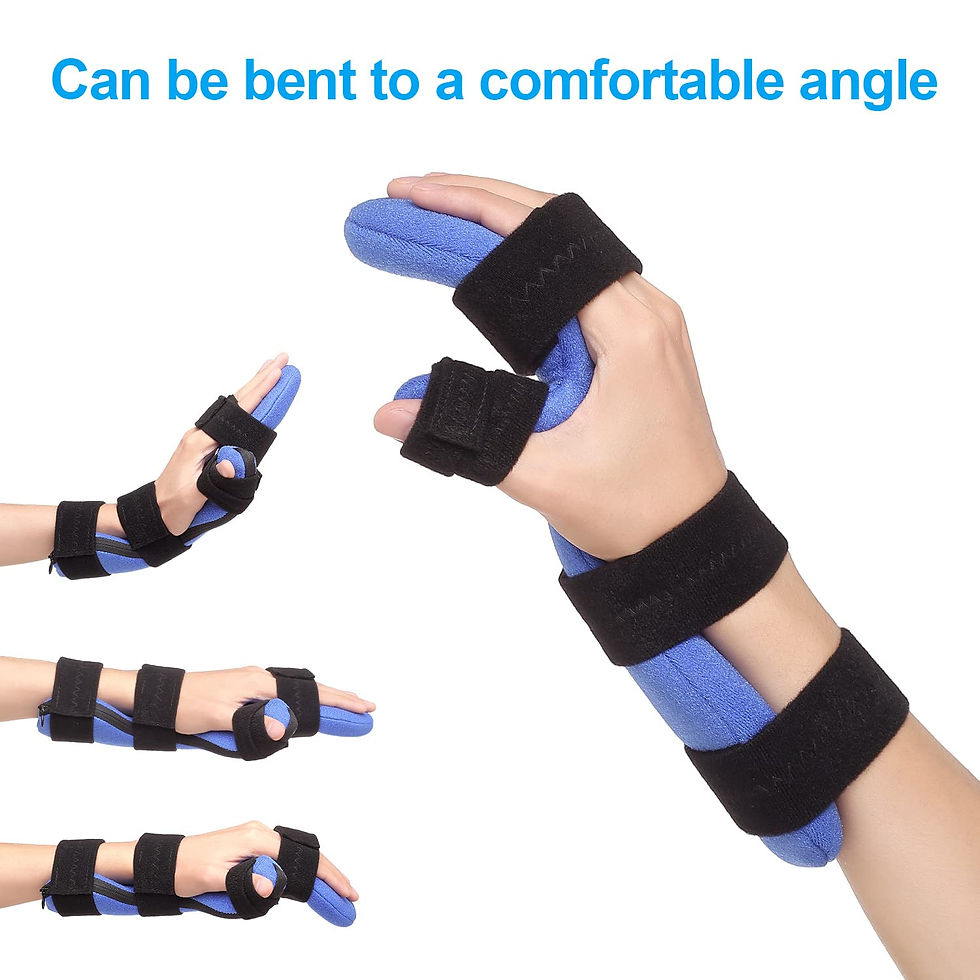 Thumbnail: Hand Splint Brace with Finger Support and Straightening for Left & Right, Strok