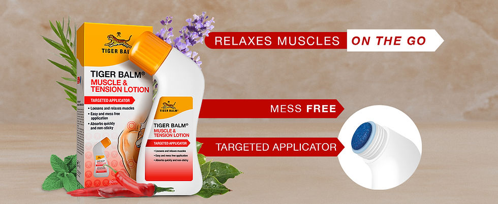 Thumbnail: Tiger Balm Muscle and Tension Lotion with Targeted Applicator, 80 ml
