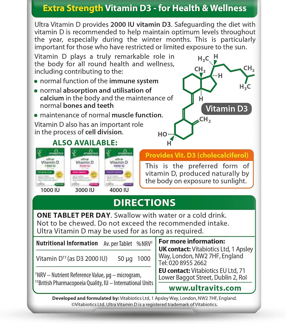 Thumbnail: Vitamin D Tablets 1000IU, Vitabiotics Ultra