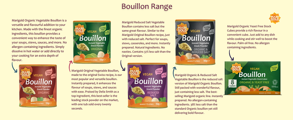 Thumbnail: Marigold Vegetable Bouillon Powder 150g – Instant Vegan Stock powder, Natural