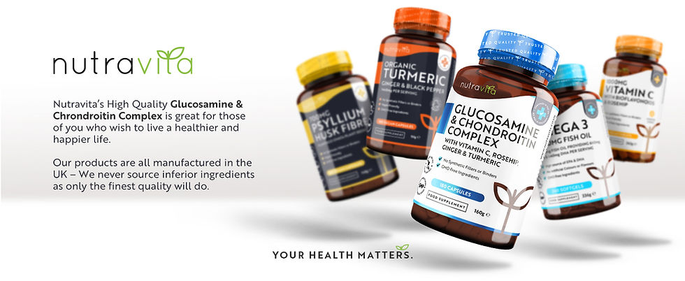 Thumbnail: Glucosamine and Chondroitin Complex – 180 High Strength Capsules – Contribu