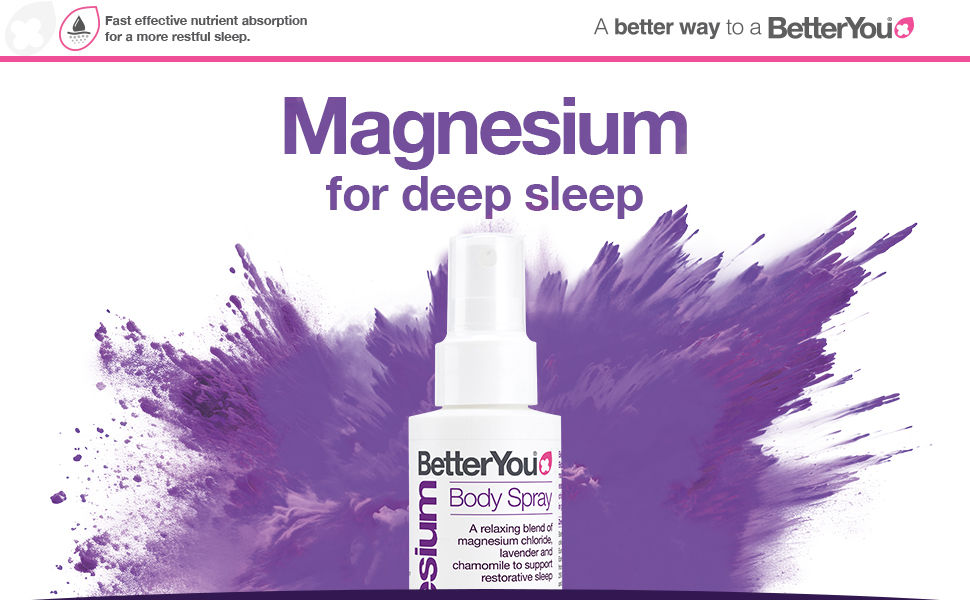 Thumbnail: BetterYou Magnesium Sleep Body Spray, Made with Zechstein Magnesium Chloride an