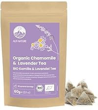 Thumbnail: Alpi Nature Organic Lavender Tea, 30 Organic Pyramid Tea Bags 60g 2.1 oz, Pack 
