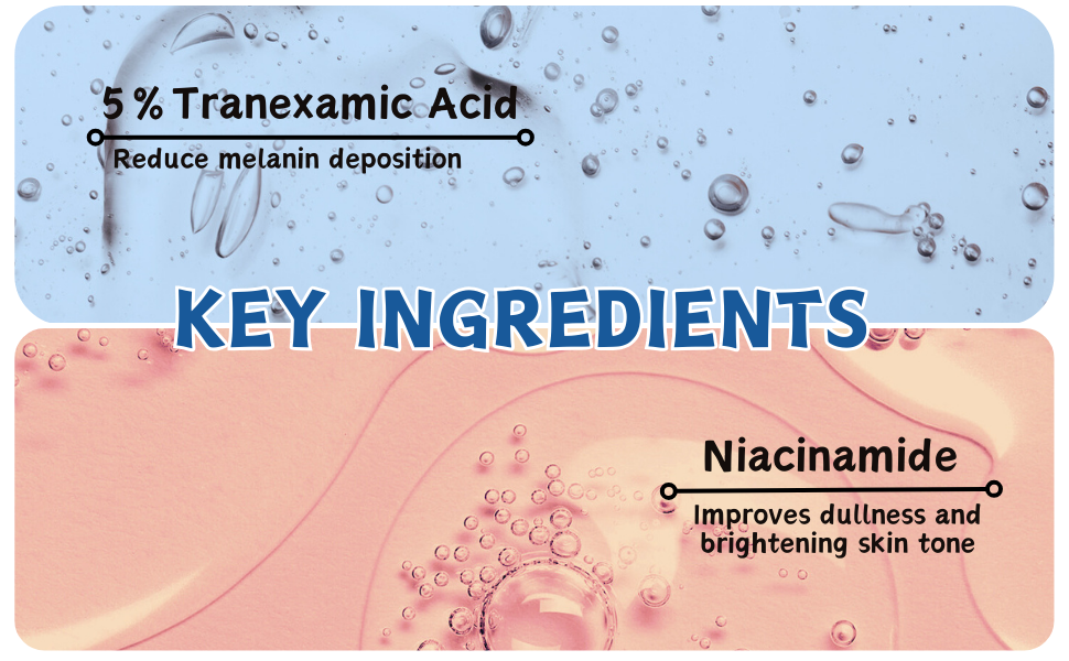 Thumbnail: Tranexamic Acid Serum, Niacinamide Serum, Hydrating Serum, Niacinamide+ 5% Tran
