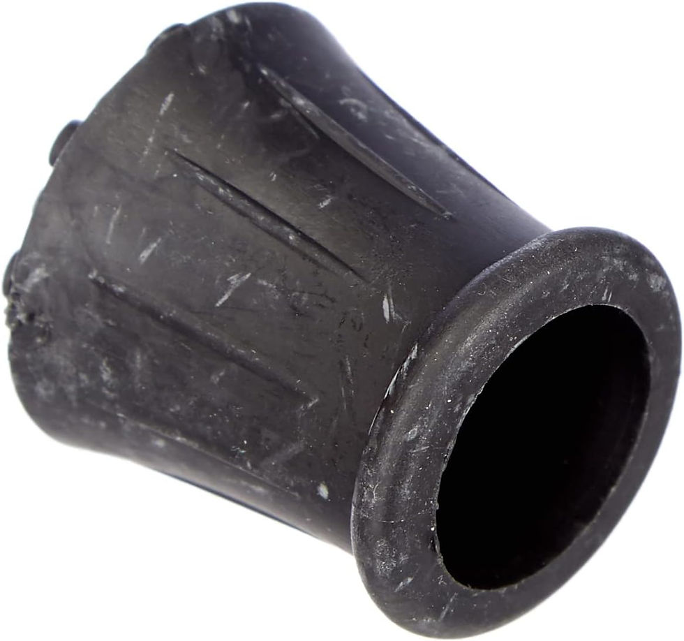 Thumbnail: Merriway BH05582 (4 Pcs) Heavy Duty Rubber Walking Stick Ferrule Protectors Can