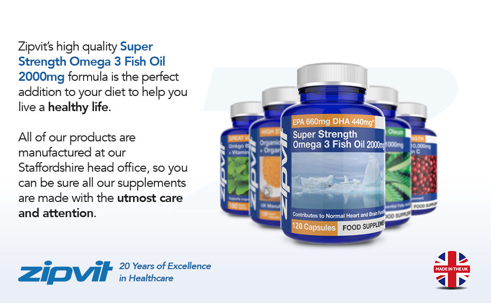 Thumbnail: Omega 3 Fish Oil 2000mg, EPA 660mg DHA 440mg per Daily Serving. 120 Capsules (2