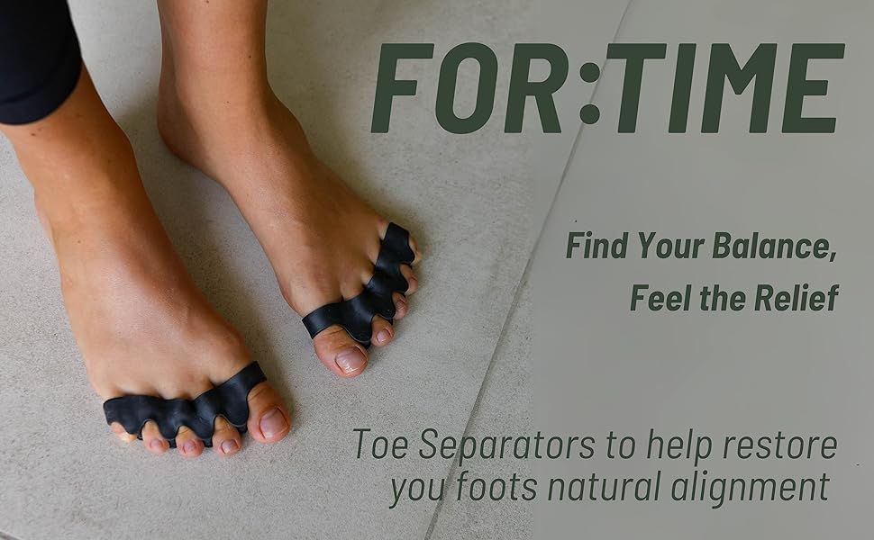 Thumbnail: Toe Separator - 1 Pair Gel Toe Spacers for Overlapping Toes Foot Realignment