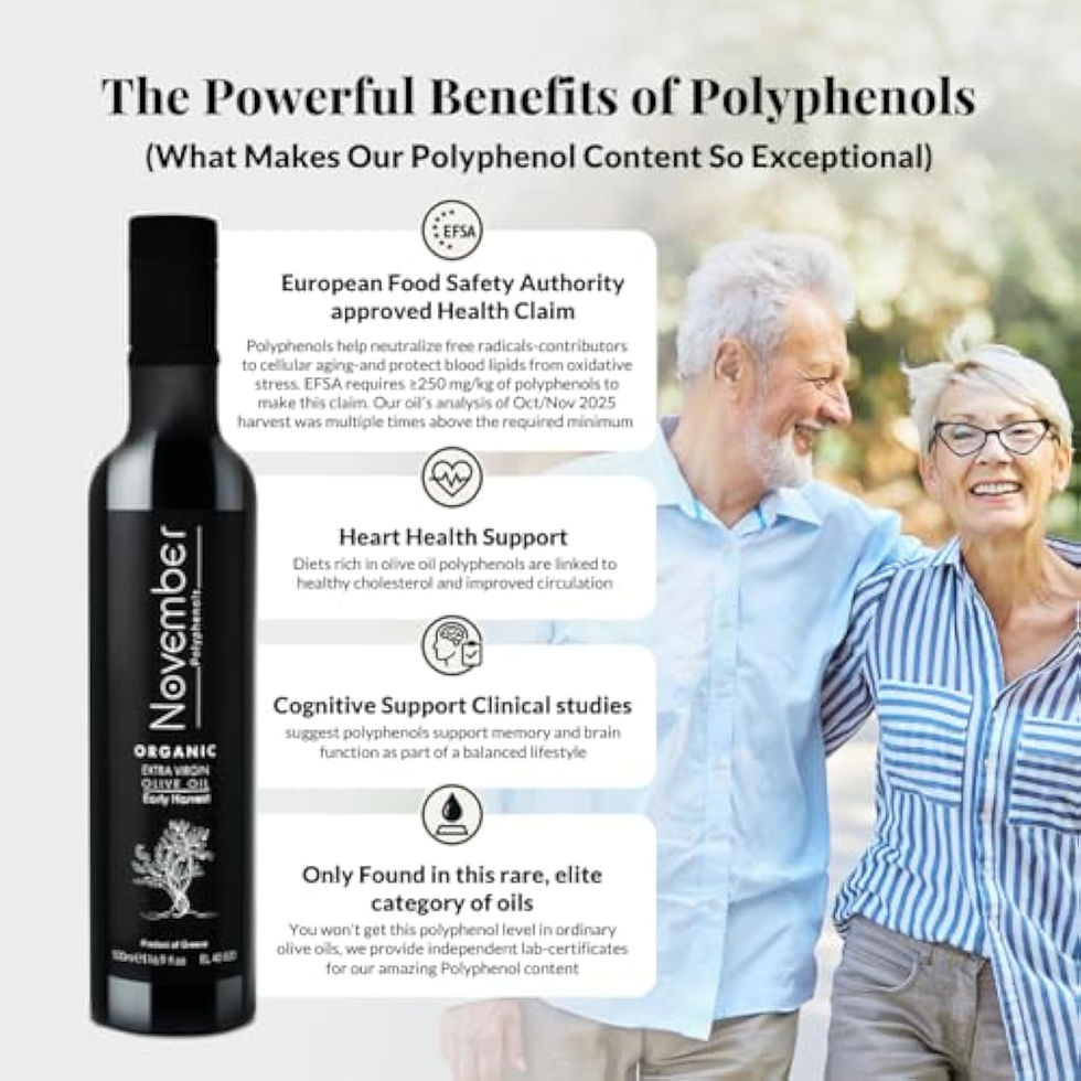 Thumbnail: November Polyphenols Olive Oil Extra Virgin - Organic High Phenolic EVOO – Ea