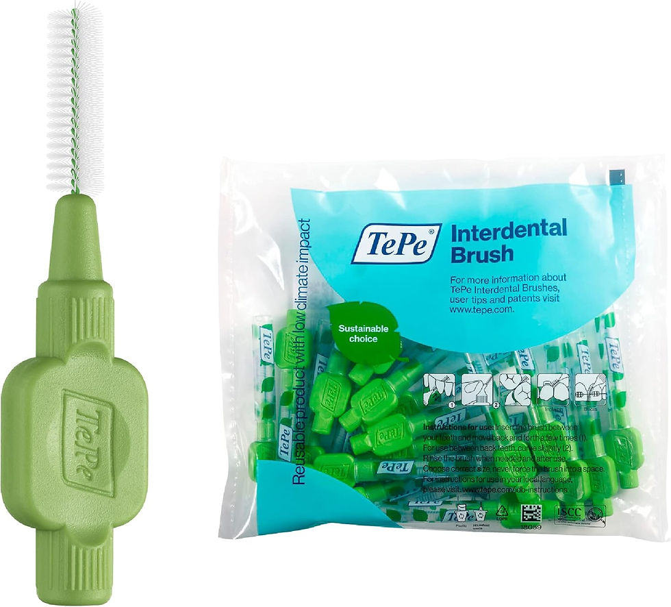 Thumbnail: TePe Interdental Brush, Original, Yellow, 0.7mm/ISO 4, 8pcs, efficient Cleaning