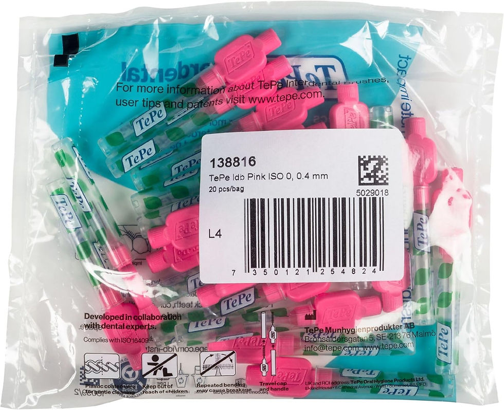 Thumbnail: TePe Interdental Brush, Original, Yellow, 0.7mm/ISO 4, 8pcs, efficient Cleaning
