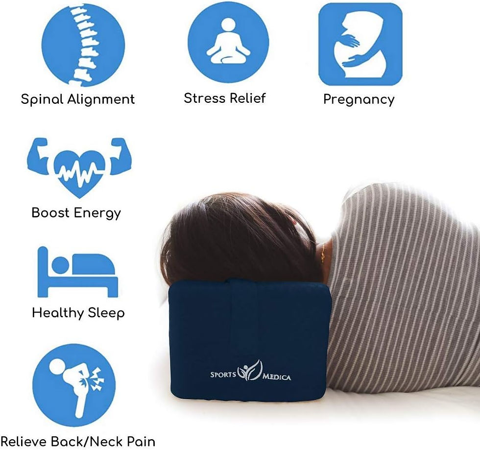 Thumbnail: Knee Pillow - Washable Cover Memory Foam Leg Pillow for Sleeping on Side