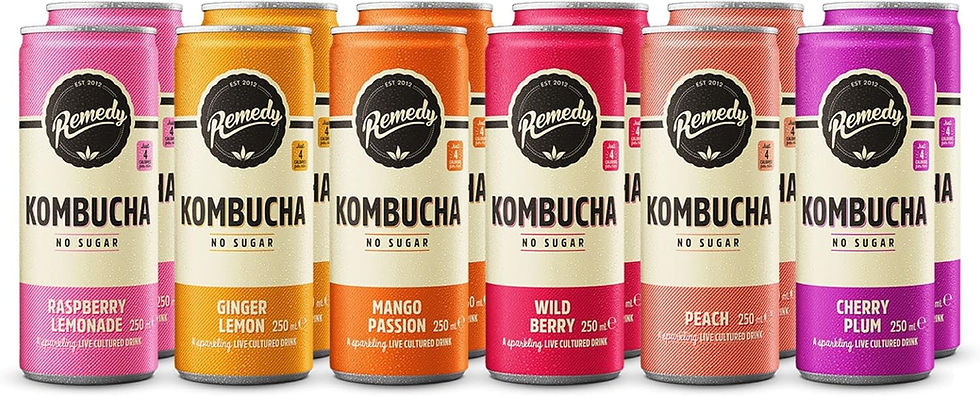 Thumbnail: Remedy Kombucha Tea - Rainbow Mixed Pack - Sparkling Live Cultured