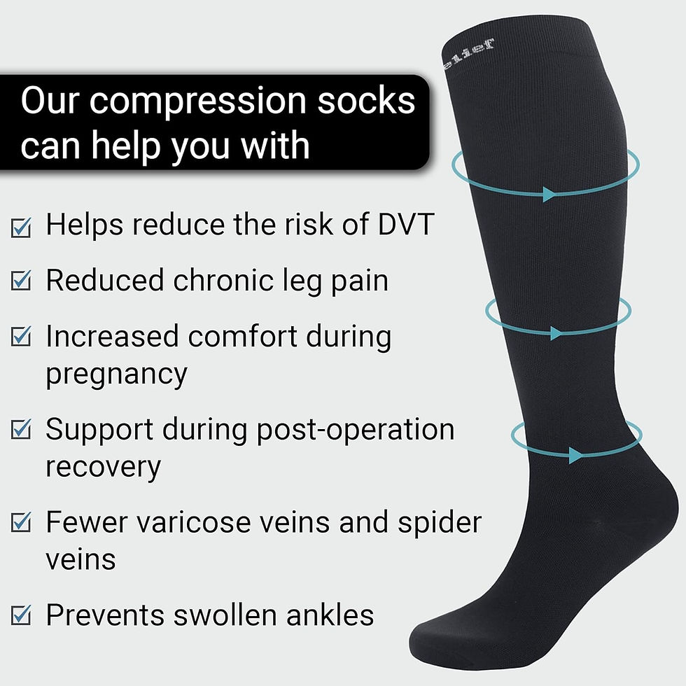 Thumbnail: 360 RELIEF Flight Compression Socks for Women & Men, Circulation & Leg Relief