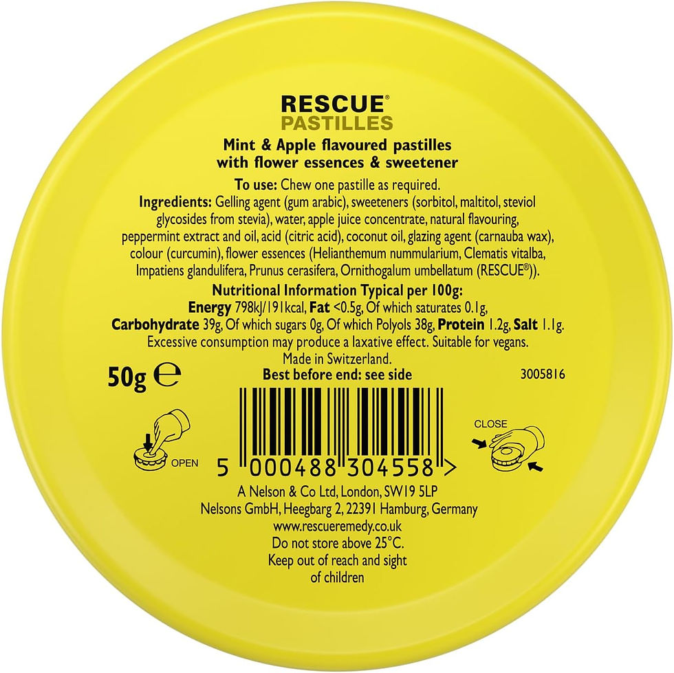 Thumbnail: Rescue Remedy, Pastilles, Blackcurrant Flavour, Emotional Wellness & Balance, V