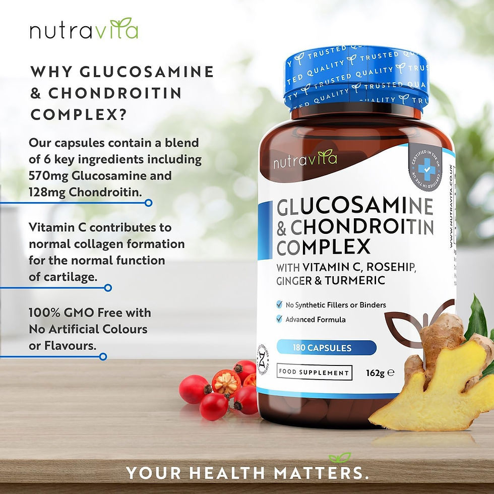 Thumbnail: Glucosamine and Chondroitin Complex – 180 High Strength Capsules – Contribu