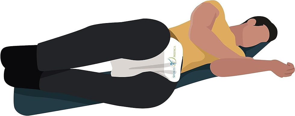 Thumbnail: Knee Pillow - Washable Cover Memory Foam Leg Pillow for Sleeping on Side
