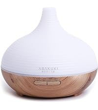 Thumbnail: ASAKUKI 300ml Essential Oil Diffuser, Ultrasonic Aroma Scented Oil Diffuser & H